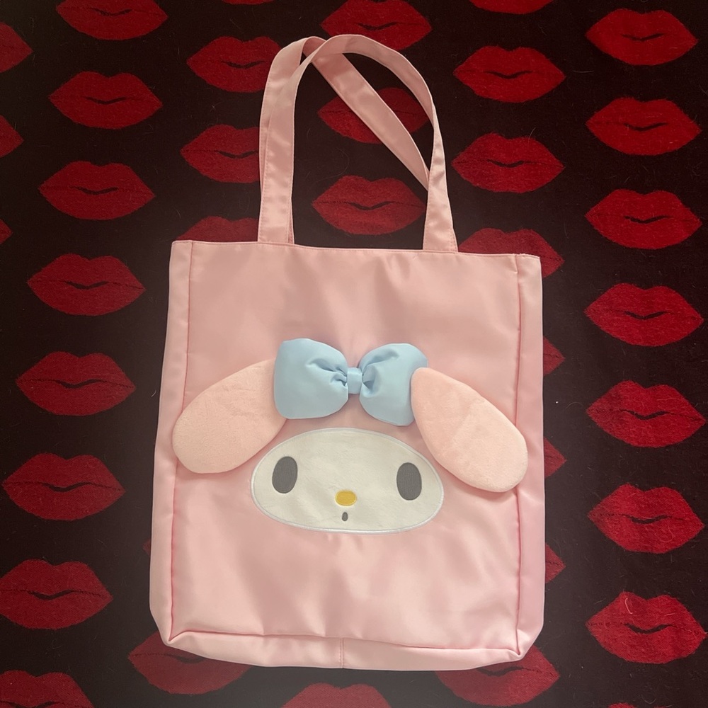 My melody Japan pink pin medium tote bag